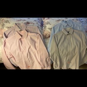 4 Men’s Designer Dress Shirts:Van Heiden,Club Room